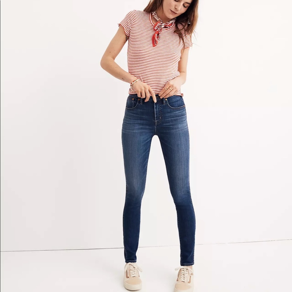 Madewell high riser skinny jeans